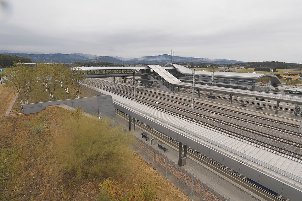 Livebild Baukamera 3 - Webcam 'Bahnhof Weststeiermark bei Groß St. Florian' - Baustelle Koralmtunnel, Baulos KAT2 (ca. 5 Minuteninterval)