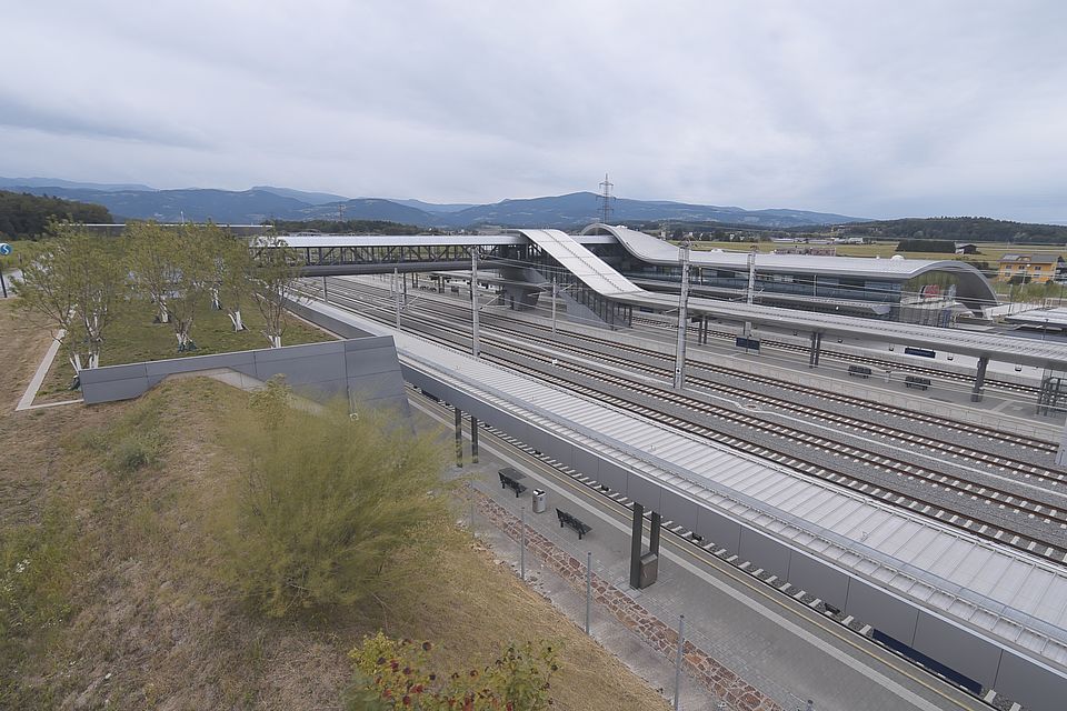 Livebild Baukamera 3 - Webcam 'Bahnhof Weststeiermark bei Groß St. Florian' - Baustelle Koralmtunnel, Baulos KAT2 (ca. 5 Minuteninterval)