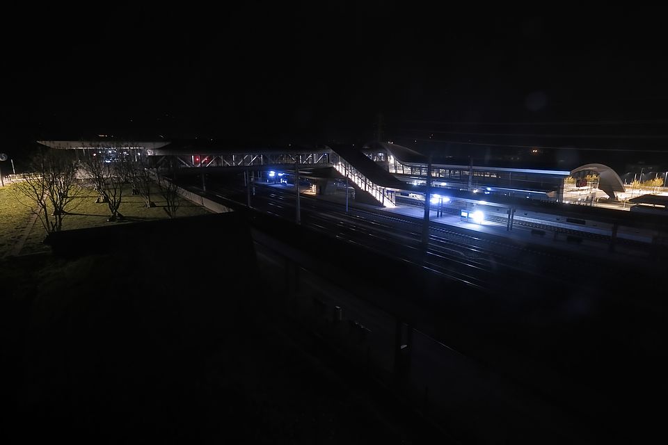 Livebild Baukamera 3 - Webcam 'Bahnhof Weststeiermark bei Groß St. Florian' - Baustelle Koralmtunnel, Baulos KAT2 (ca. 5 Minuteninterval)
