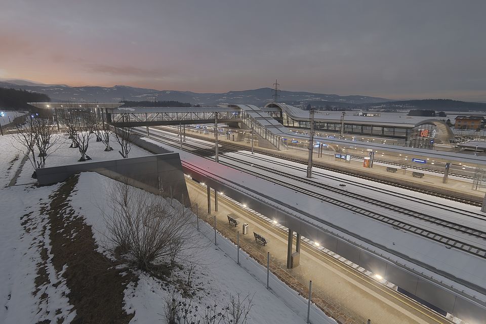 Livebild Baukamera 3 - Webcam 'Bahnhof Weststeiermark bei Groß St. Florian' - Baustelle Koralmtunnel, Baulos KAT2 (ca. 5 Minuteninterval)