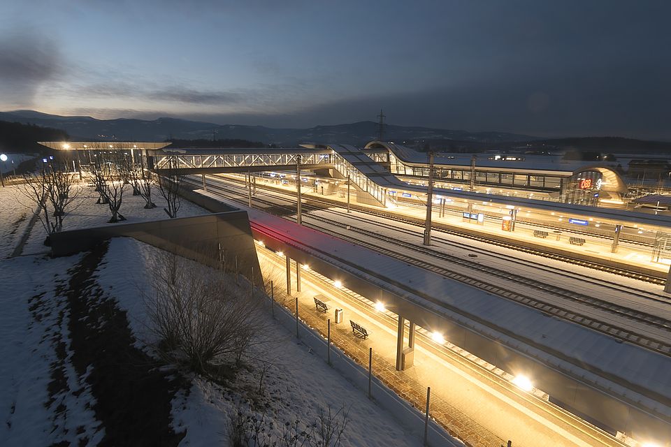 Livebild Baukamera 3 - Webcam 'Bahnhof Weststeiermark bei Groß St. Florian' - Baustelle Koralmtunnel, Baulos KAT2 (ca. 5 Minuteninterval)