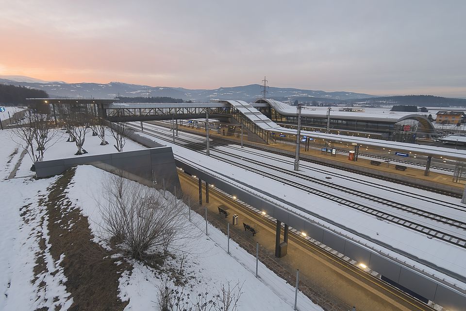 Livebild Baukamera 3 - Webcam 'Bahnhof Weststeiermark bei Groß St. Florian' - Baustelle Koralmtunnel, Baulos KAT2 (ca. 5 Minuteninterval)