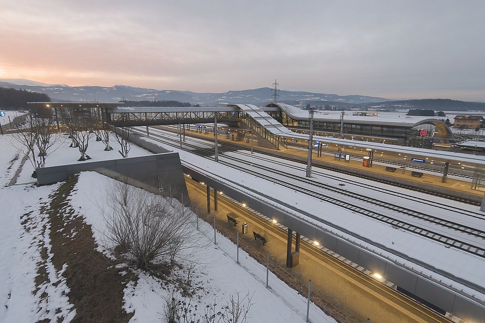 Livebild Baukamera 3 - Webcam 'Bahnhof Weststeiermark bei Groß St. Florian' - Baustelle Koralmtunnel, Baulos KAT2 (ca. 5 Minuteninterval)
